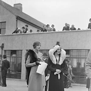 Household Brigade Flying Meeting at Heston Miss Noel Orr and Miss Bice Wilson 1932
