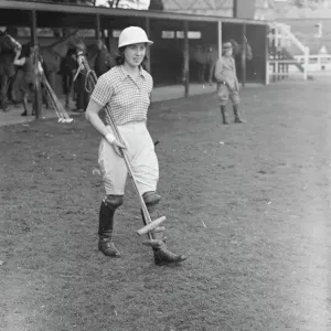 Hurlingham Ladies Polo Print: Miss Darcy De Frece, Barton Abbey, 1939 Hurlingham Ladies Polo Print: Miss Darcy De Frece, Barton Abbey, 1939