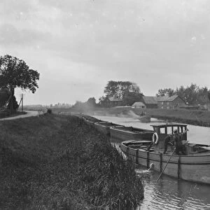 Inland Waterways in Rural England A scene on the River Ouse at West Acre, Norfolk