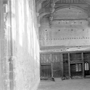 Interior of Eltham Castle, London. 1934