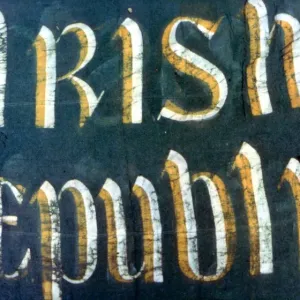 Irish Republic - Irish Easter Rising 1916 - one of the banners put up on the GPO Irish Republic - Irish Easter Rising 1916 - one of the banners put up on the GPO