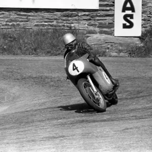 Isle Of Man: 24 year old Rhodesian, Gary Hocking won his first senior T. T. race Isle Of Man: 24 year old Rhodesian, Gary Hocking won his first senior T. T. race