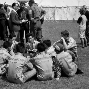 Honda Mechanics on the Isle of Man Print, 1965 Honda Mechanics on the Isle of Man Print, 1965
