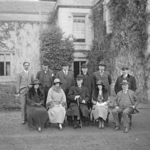 Print of The King of Sweden at Peamore House, 1923 Print of The King of Sweden at Peamore House, 1923