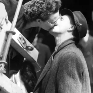 A Kiss on Board SS Winchester Castle Print A Kiss on Board SS Winchester Castle Print