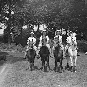 The ladies section on the Brighton R A polo club. They play regularly on the club