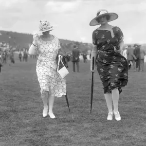 Lady Mainwaring ( right ) and Mrs Loeffler at Glorious Goodwood Racecourse, West Sussex Lady Mainwaring ( right ) and Mrs Loeffler at Glorious Goodwood Racecourse, West Sussex