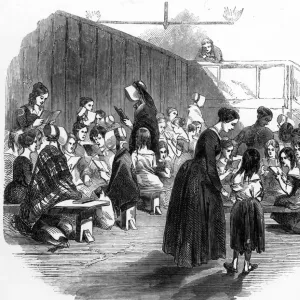Print of The Lambeth Ragged School for Girls