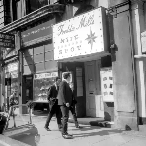 London: this is to days picture of the front of the Freddy Mills nite Spot. the former