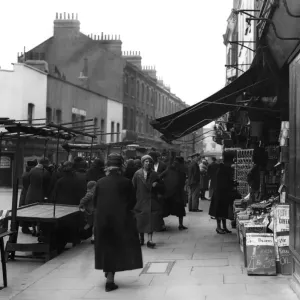Vintage Print of Lambeth Walk in London