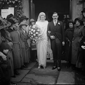 Lord Arthur Butlets wedding. Lord Arthur Butler was married to Miss Jessie Carlos