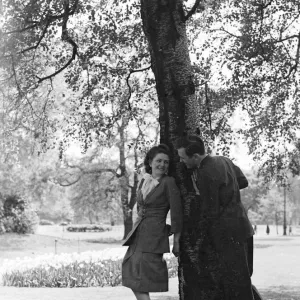 Lovers in Hyde Park May 1947 love couple romance romantic for valentines day be