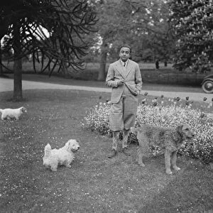The Maharajah of Rajpipla at his English country home, the Manor Cottage, old Windsor