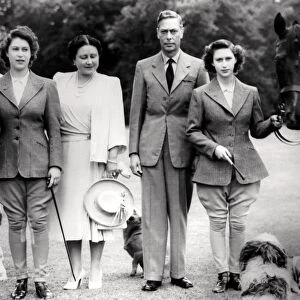 Her Majesty, Queen Elizabeth, The Queen Mother with King George VI and their daughters