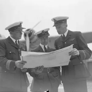Members of the Flying Boat Cambria Making Preparations Members of the Flying Boat Cambria Making Preparations