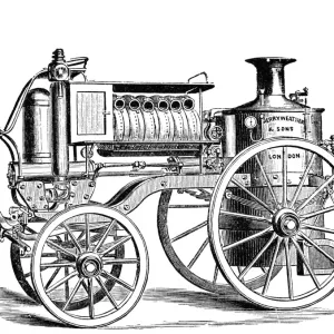 Merryweather's Steam Fire-Engine Print