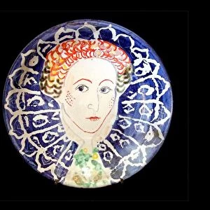 Michaela Gall - tudor portrait plates Queen Elizabeth I