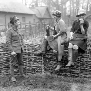 Milkmaids being trained under the National Service Scheme at Epping Forest Milkmaids being trained under the National Service Scheme at Epping Forest