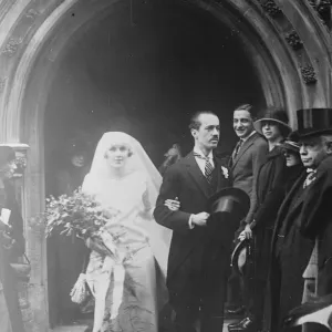 Millionaire Romance Miss Joan Steven leaving the British Embassy Church, Paris Millionaire Romance Miss Joan Steven leaving the British Embassy Church, Paris