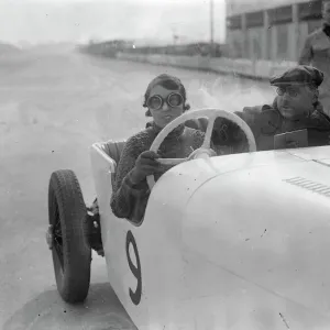 Miss D Summers driving Mr D M K Marendaz print