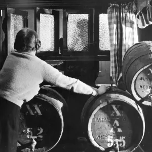 Miss F. Newitt, landlady of the Crown pub in Chipstead, England. 11 December 1948 Miss F. Newitt, landlady of the Crown pub in Chipstead, England. 11 December 1948