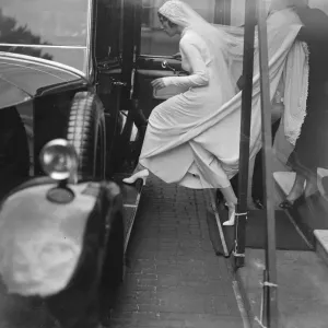 Miss Joan Pearson weds. The wedding of Miss Joan Pearson, grand daughter of