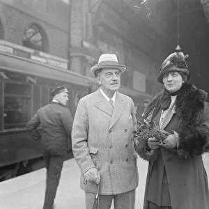 Mme Hilda Roosevelt, niece of the late Theodore Roosevelt, arrived at Victoria Station