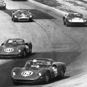 Monza Italy Pictured sweeping round a bend in the 1000 km International Motor Race