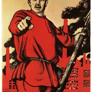 Moor Dmitry - Have you volunteered for the Red Army? 1920 colour lithograph Moor Dmitry - Have you volunteered for the Red Army? 1920 colour lithograph