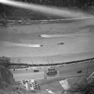 Motorboat racing in the Bristol channel. 1938 Motorboat racing in the Bristol channel. 1938