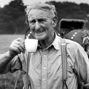 Mr A. W. (Jack) Pearce of Lymington, Hampshire is out to beat the world horse ploughing