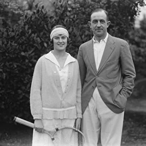 Mr Randolph Lycett and Miss Joan Austin, the famous lawn tennis players, who are