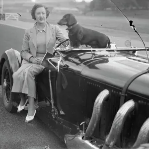 Mrs Roy Eccles at Crystal Palace Road Racing Circuit Print