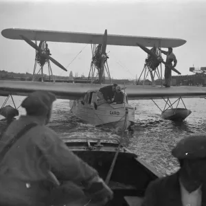 Mrs Victor Bruce forced down an hour after taking off for month in the air attempt Mrs Victor Bruce forced down an hour after taking off for month in the air attempt