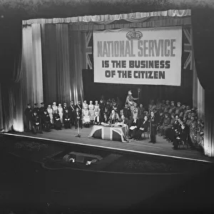National Service is the business of the citizen. A tableau depicting voluntary
