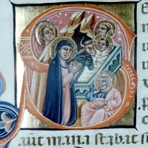 Print of The Nativity, a Christmas scene Print of The Nativity, a Christmas scene