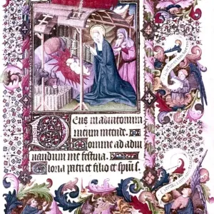 Nativity Print, French Book of Hours, 1407 Nativity Print, French Book of Hours, 1407
