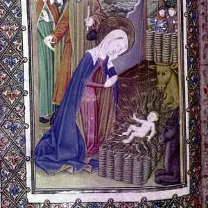 The Nativity. Book of Hours believed to have belonged to Henry VII and Henry VIII