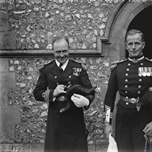 Naval Commanders wedding. The marriage of Commander Irvine Gordon Glennie RN