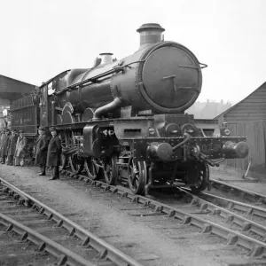 Print of The New Great Western Railway Engine Caerphilly Castle