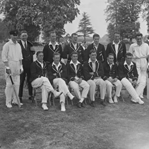 New Zealand versus Amateur XI at Maidstone. The New Zealand team. 10 May 1927