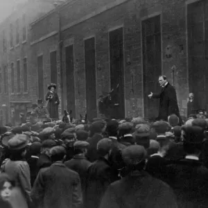Noisy Tactics Print: Churchill Interrupted by Suffragette Bell