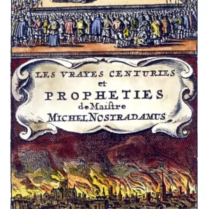 NOSTRADAMUS - Titlepage of Nostradamus Prophecies in the (Amsterdam) 1668 edition NOSTRADAMUS - Titlepage of Nostradamus Prophecies in the (Amsterdam) 1668 edition