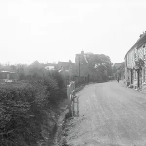 Vintage Print of Old Herne Village near Herne Bay