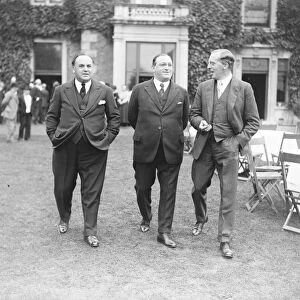 Old stars entertained at Twickenham Left to right Harry Claff, Julian Wylie