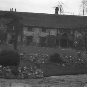 The Old Tithe Barn at North Lancing, Sussex. 1931 The Old Tithe Barn at North Lancing, Sussex. 1931