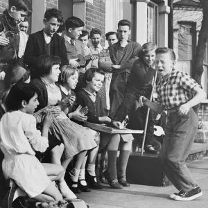 Open Air Rehearsal. Rehearsing in the streets of Deptford finds a ready audience for Peter Martin Open Air Rehearsal. Rehearsing in the streets of Deptford finds a ready audience for Peter Martin