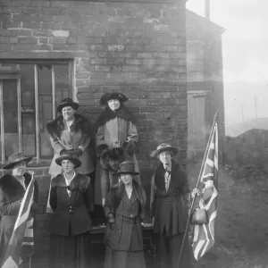 Opening of Miss Christabel Pankhursts campaign at Smethwick, Staffordshire Mrs