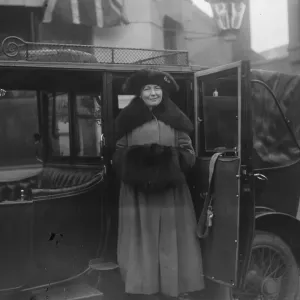 Opening of Miss Christabel Pankhursts campaign at Smethwick, Staffordshire Mrs