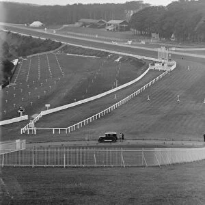 Panorama of Goodwood race course. The race track. 27 July 1929